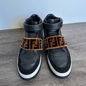 Fendi Velcro Strap Sneakers